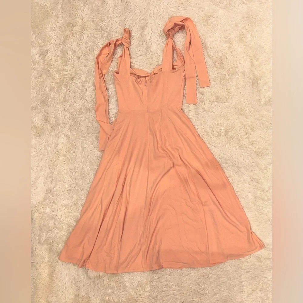 NWOT House of CB Alicia Blush Pink Midi Sundress sz XS